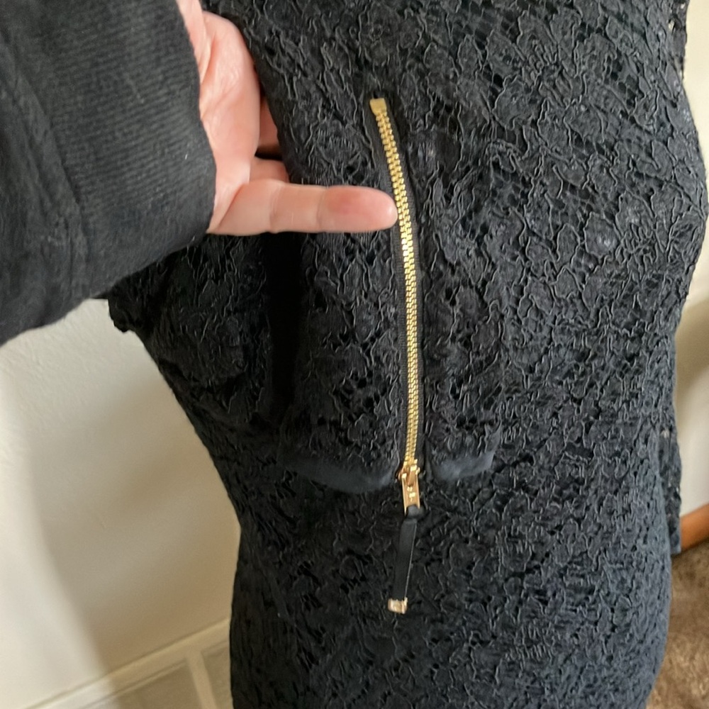 JUICY COUTURE BLACK EYELET PAIGE MIDI DRESS. RET $268. GORGEOUS! NWT. - Picture 12 of 16